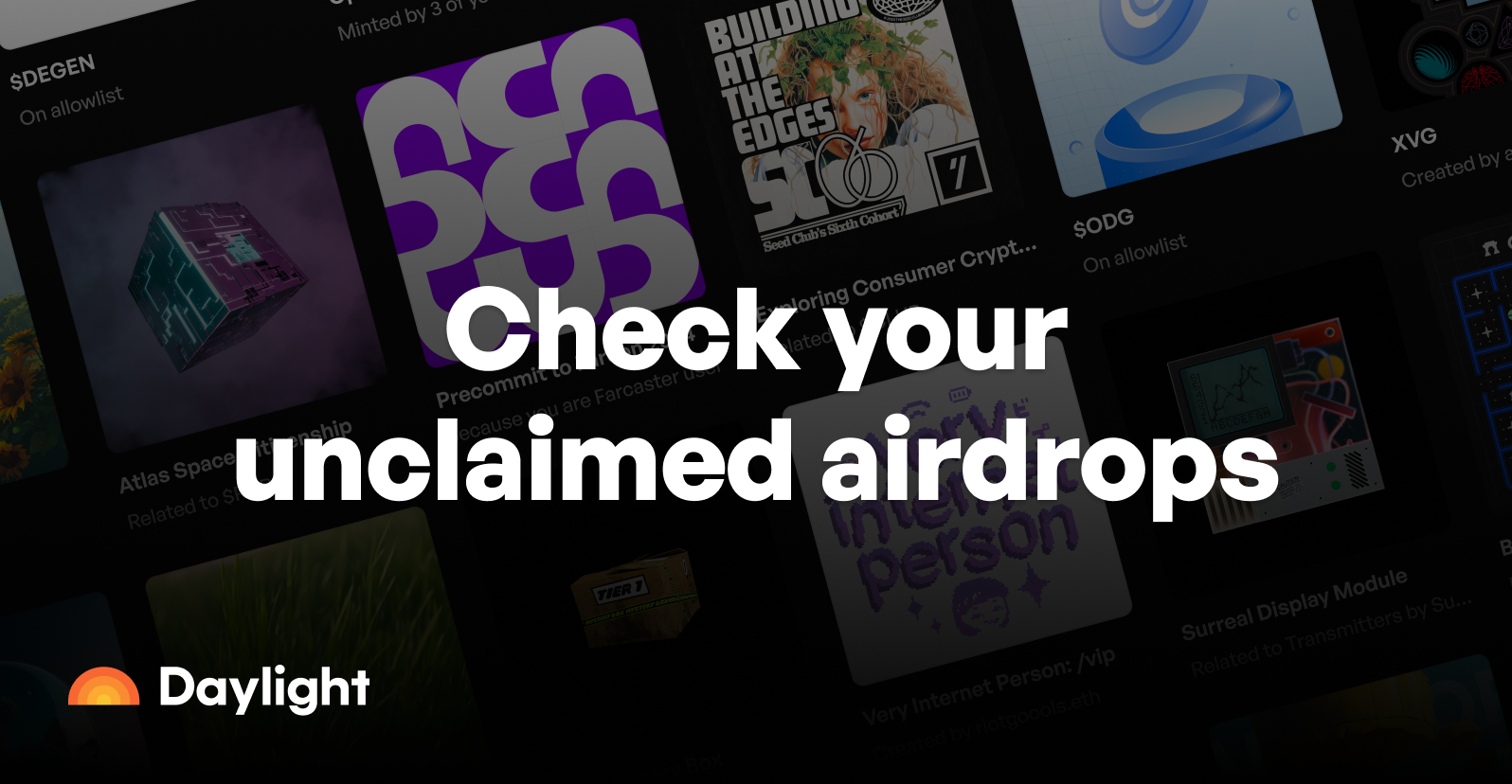 Check your unclaimed airdrops